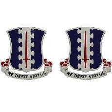 187th Infantry Regiment Unit Crest (Ne Desit Virtus)